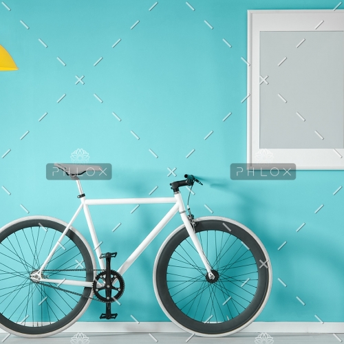 white-bike-in-blue-interior-PMNFYVU